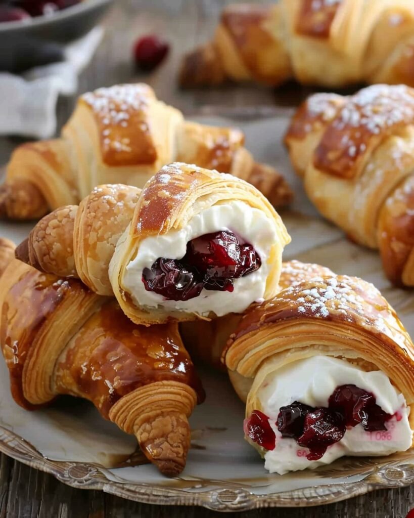 Cranberry Cream Cheese Crescent Bites