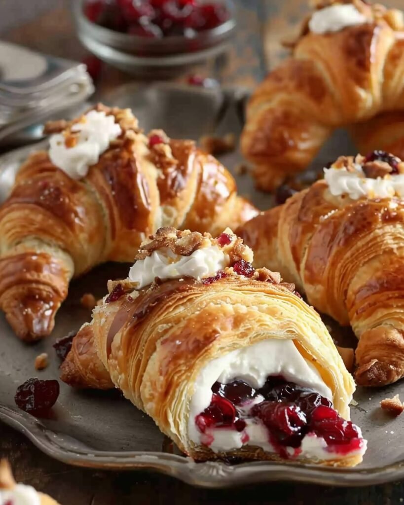 Cranberry Cream Cheese Crescent Bites