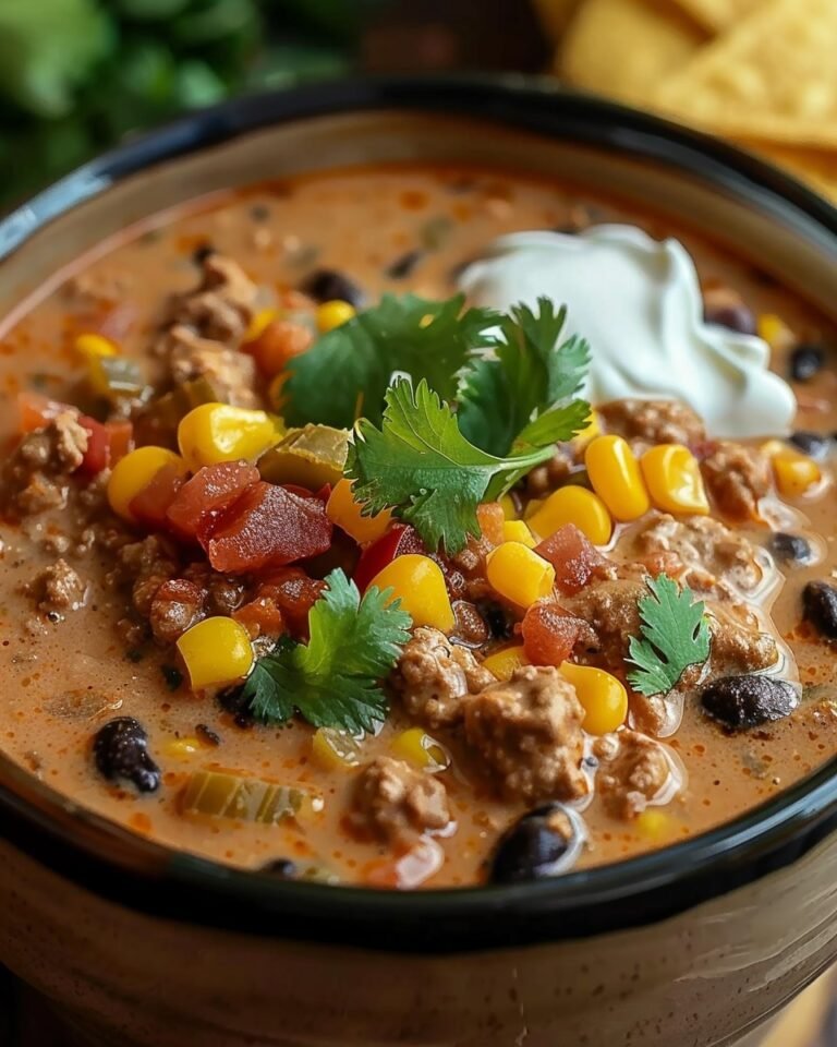 High Protein Creamy Taco Soup