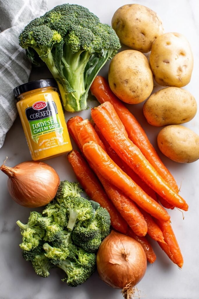 Creamy Vegetable Soup Ingredients
