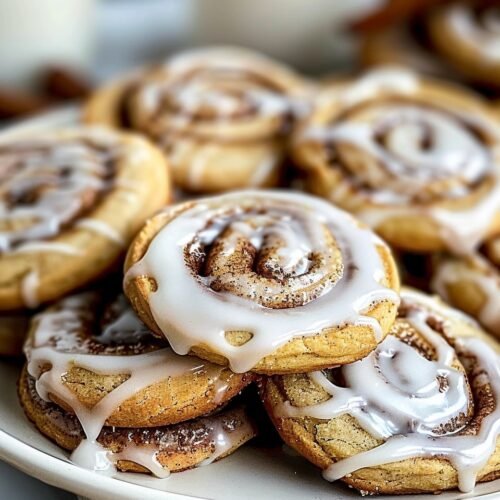 Soft & Gooey Cinnamon Roll Cookies