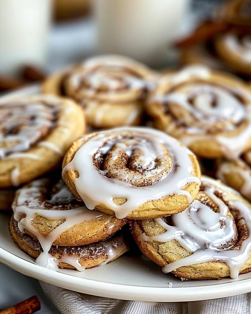 Soft & Gooey Cinnamon Roll Cookies