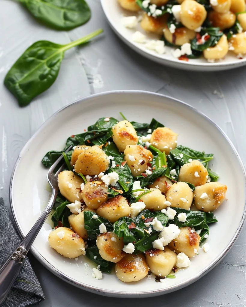 Gnocchi With Spinach And Feta