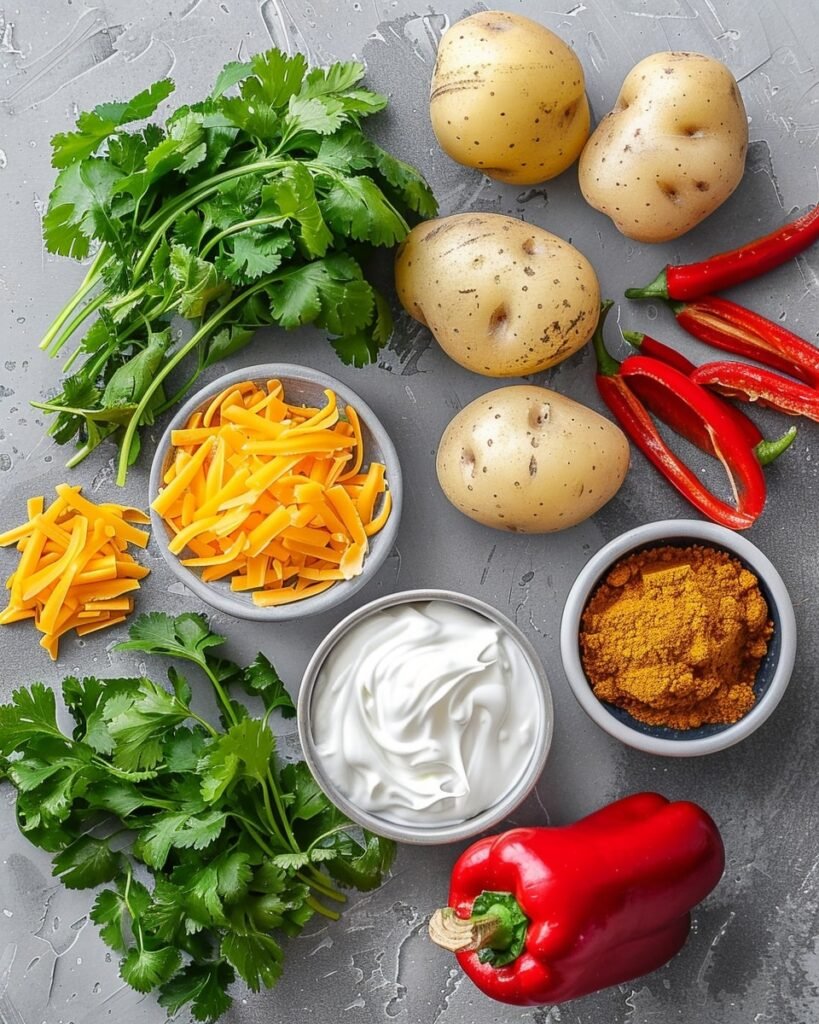 Mexican Ground Beef and Potato Skillet Ingredients