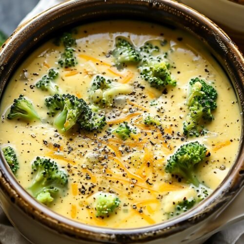 Crockpot Broccoli Cheese Soup