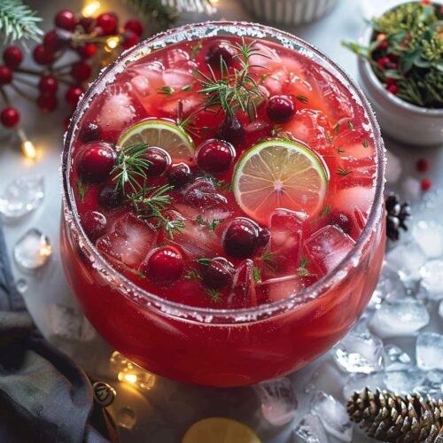 Sparkling Holiday Fruit Punch Recipe