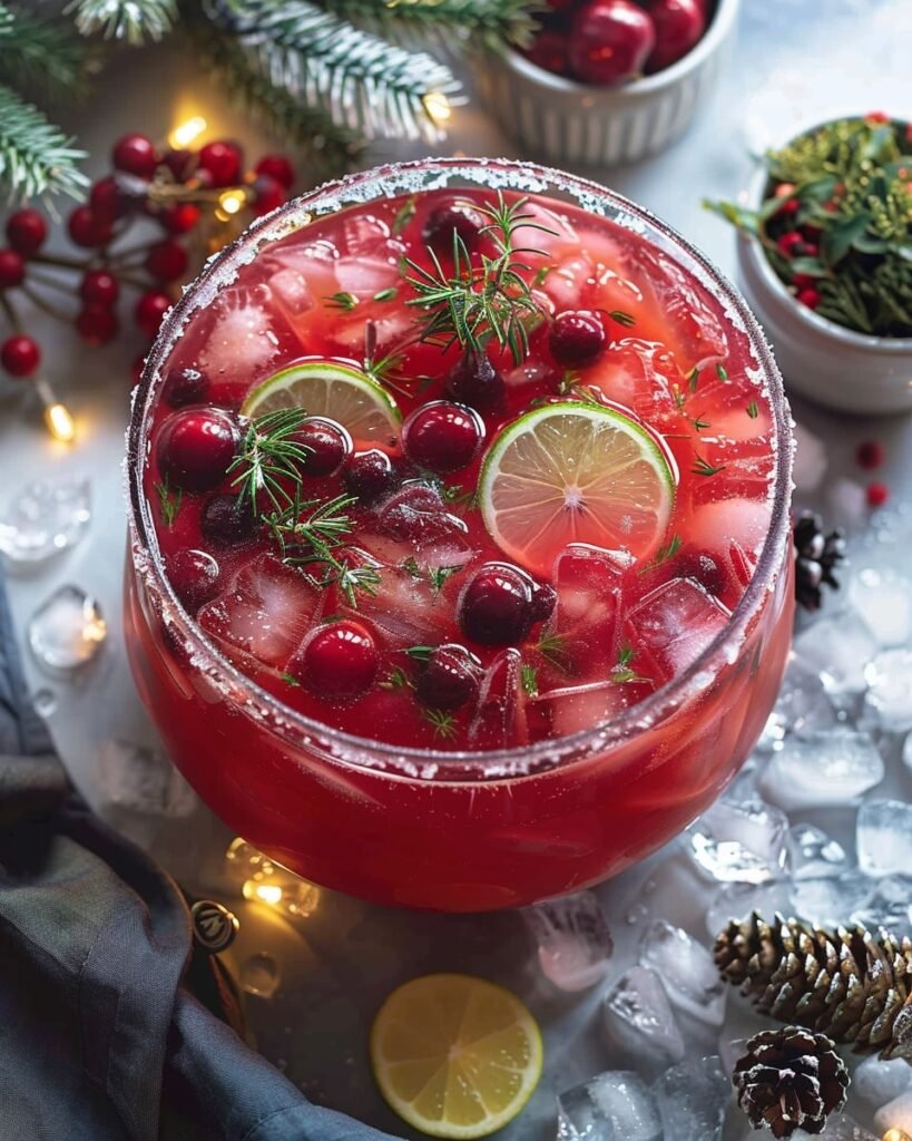 Sparkling Holiday Fruit Punch Recipe