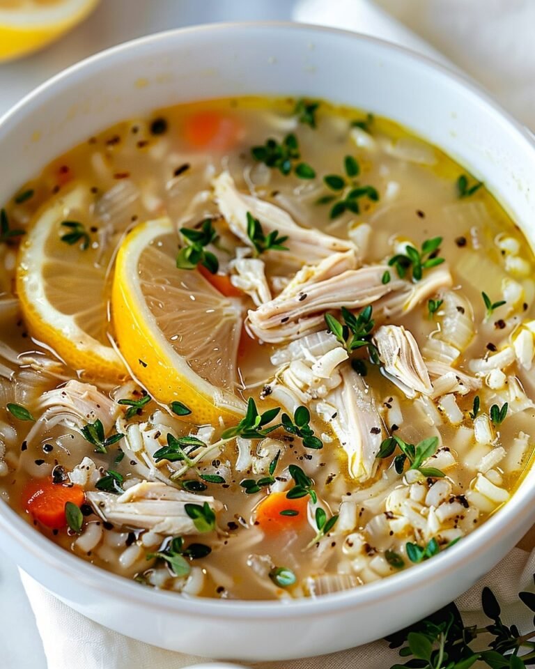 Crockpot Lemon Chicken Soup