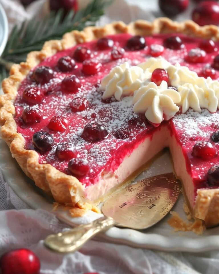 Cranberry Custard Pie