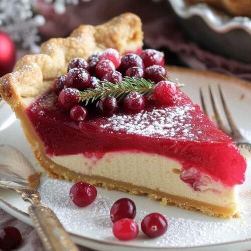 Cranberry Custard Pie