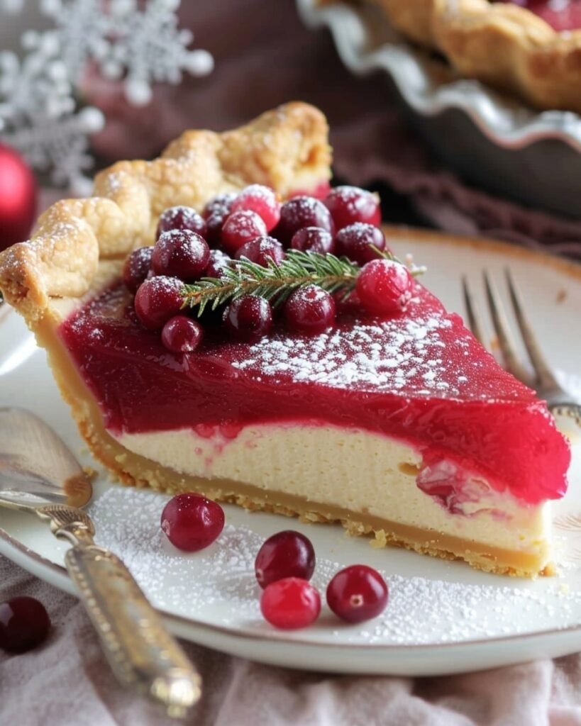 Cranberry Custard Pie