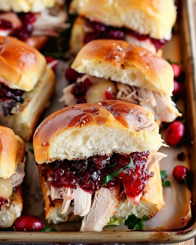 Cranberry Turkey Sliders with Hawaiian Rolls