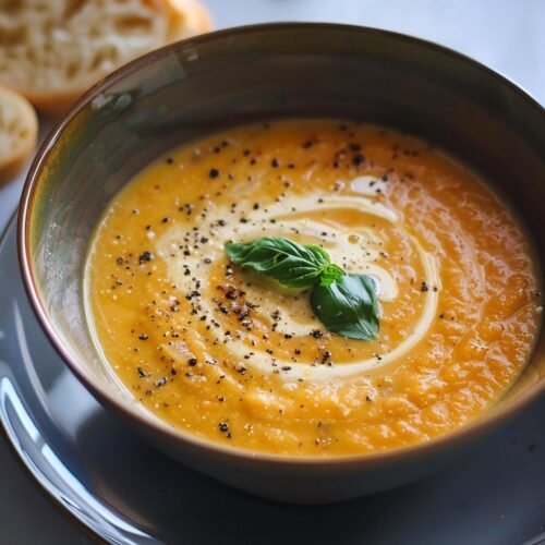 Creamy Roasted Veggie Soup