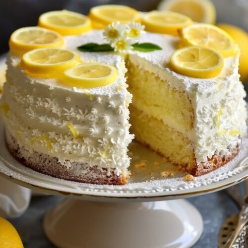 Italian Lemon Cream Cake