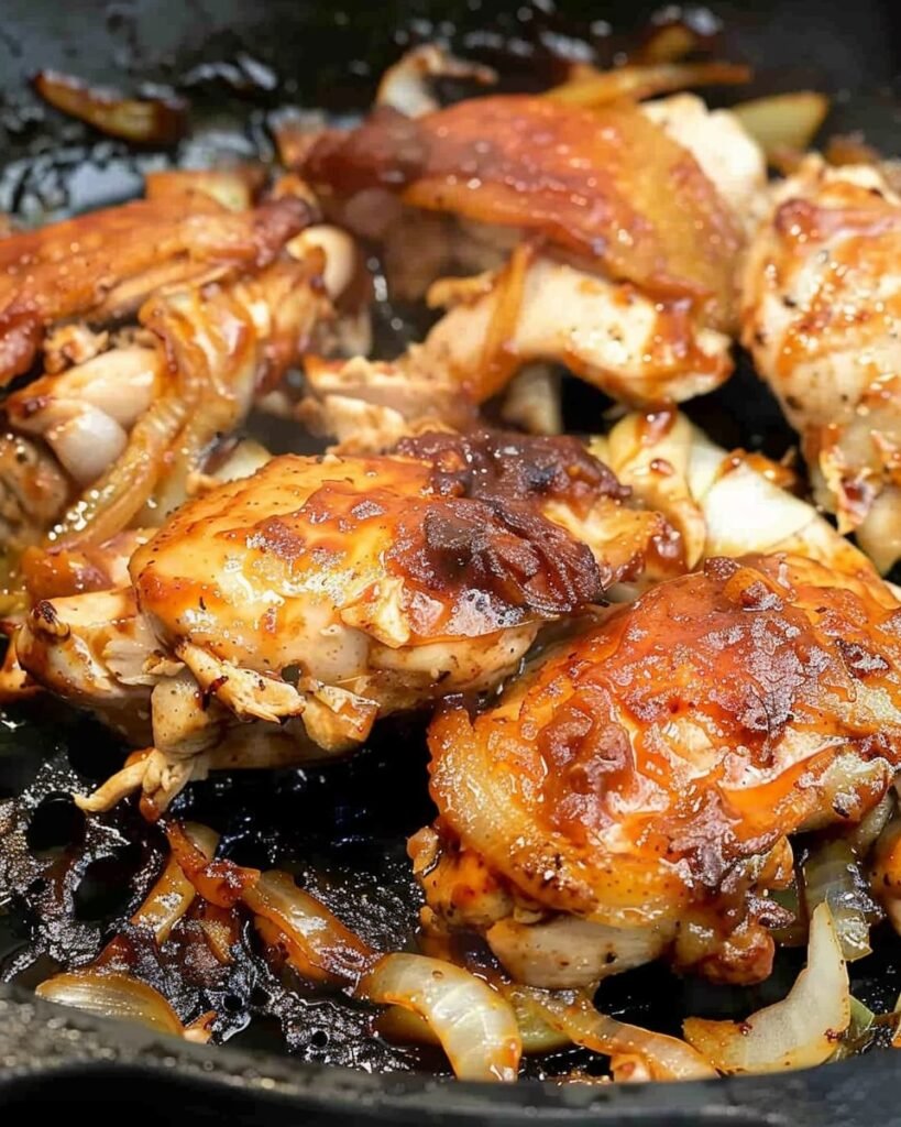 Low Carb BBQ Chicken Thighs Process