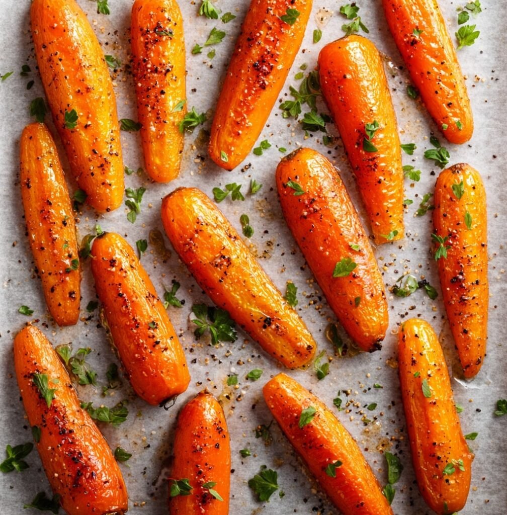 Roasted Brown Sugar Carrots Process