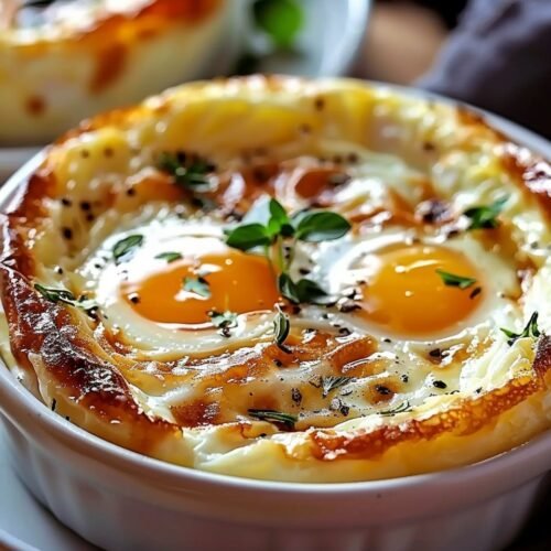 Baked Cottage Cheese Eggs