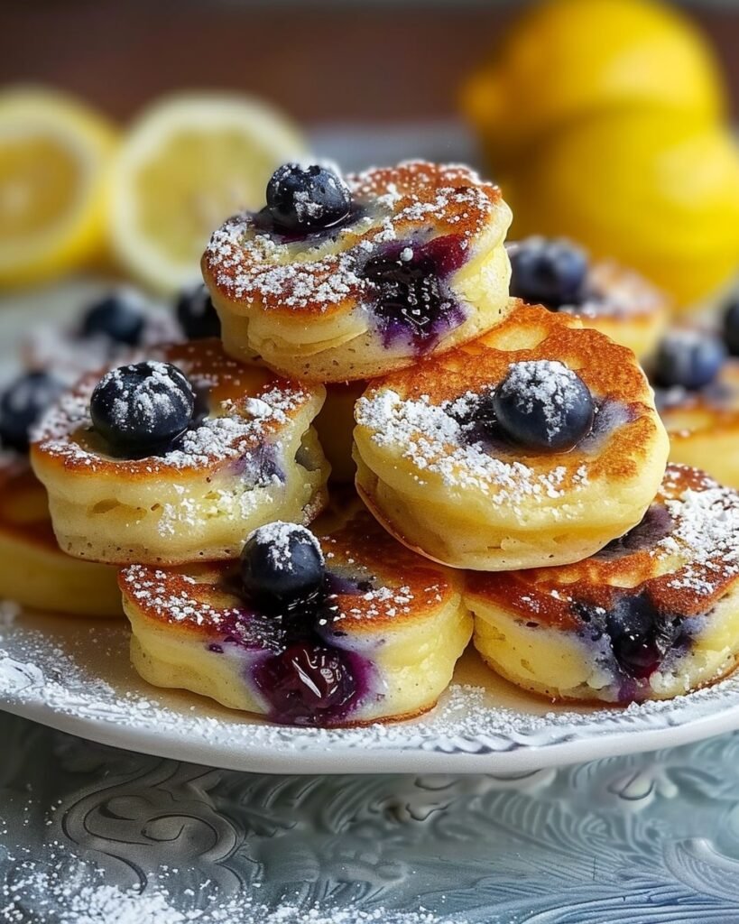 Blueberry Lemon Pancake Bites