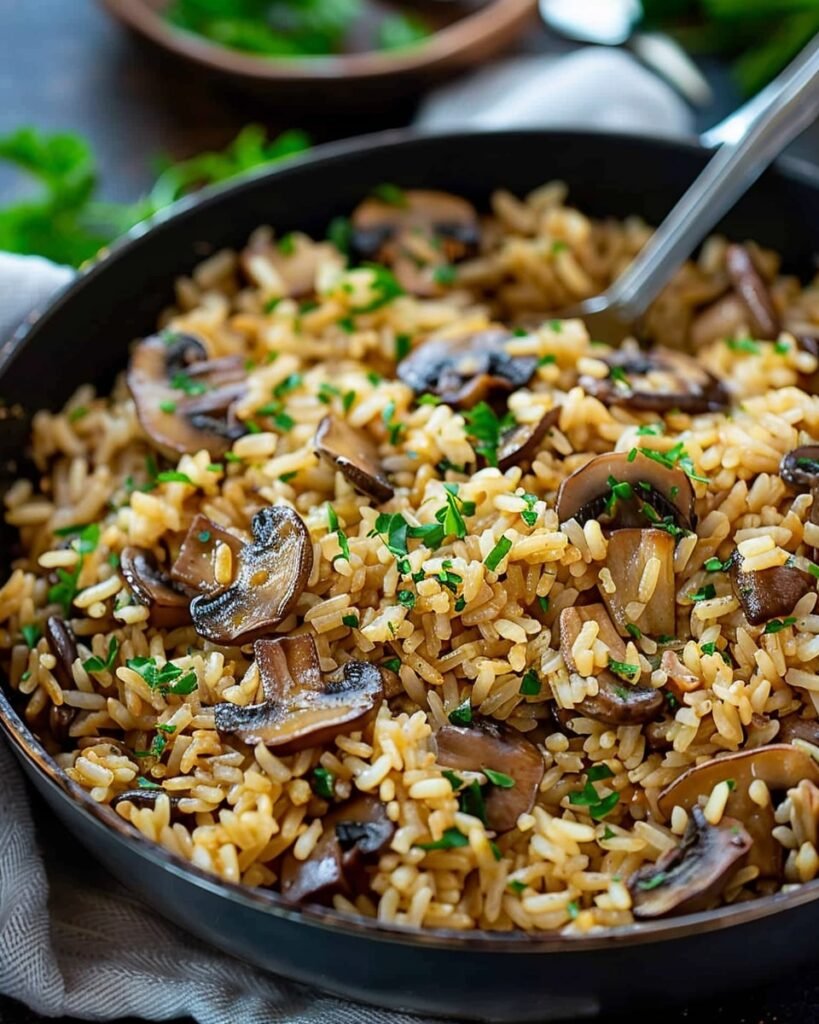 One-Pot Mushroom Rice