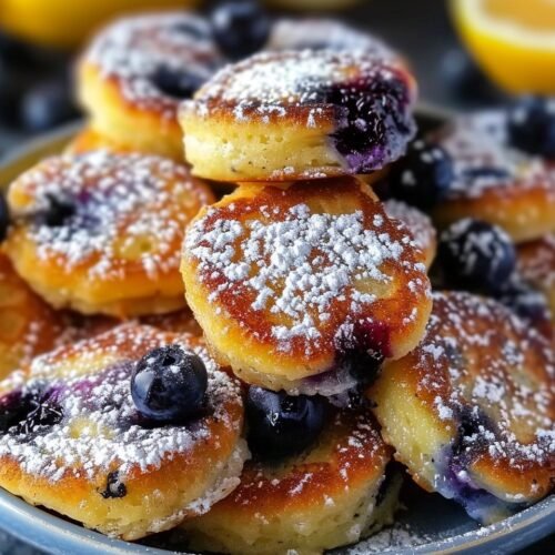 Blueberry Lemon Pancake Bites