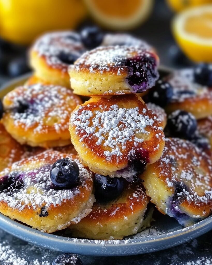 Blueberry Lemon Pancake Bites
