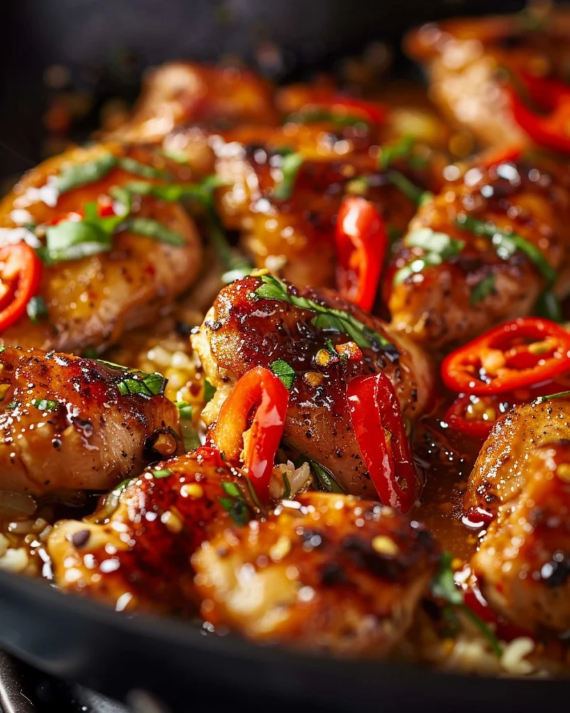 Honey Pepper Chicken Pasta Process