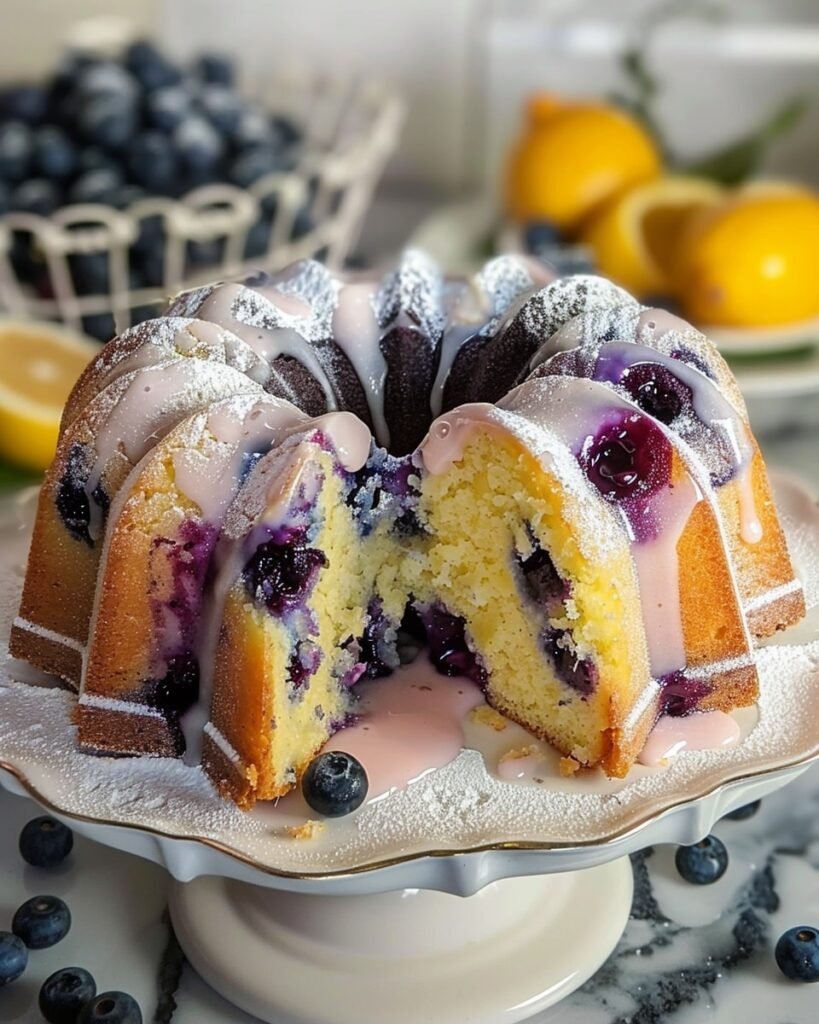 Lemon Blueberry Pound Cake