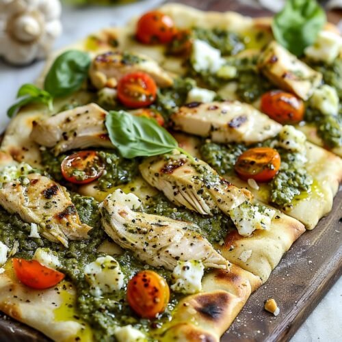 Chicken Pesto Flatbread