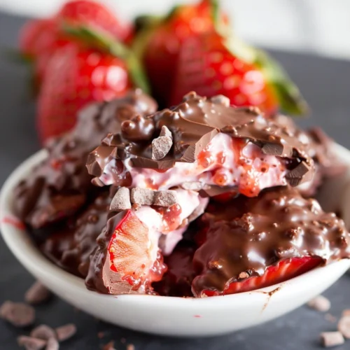 Chocolate Strawberry Yogurt Clusters