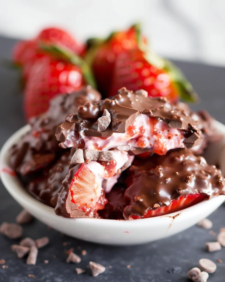 Chocolate Strawberry Yogurt Clusters