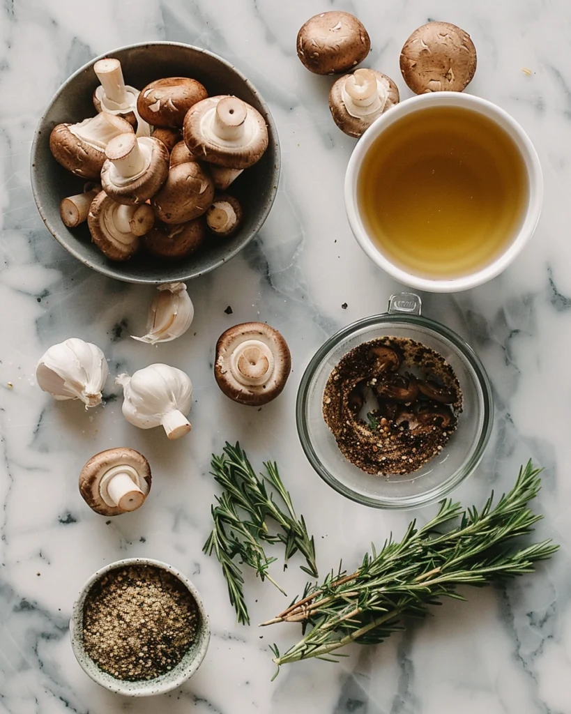 Crockpot Mushroom Soup  Ingredients
