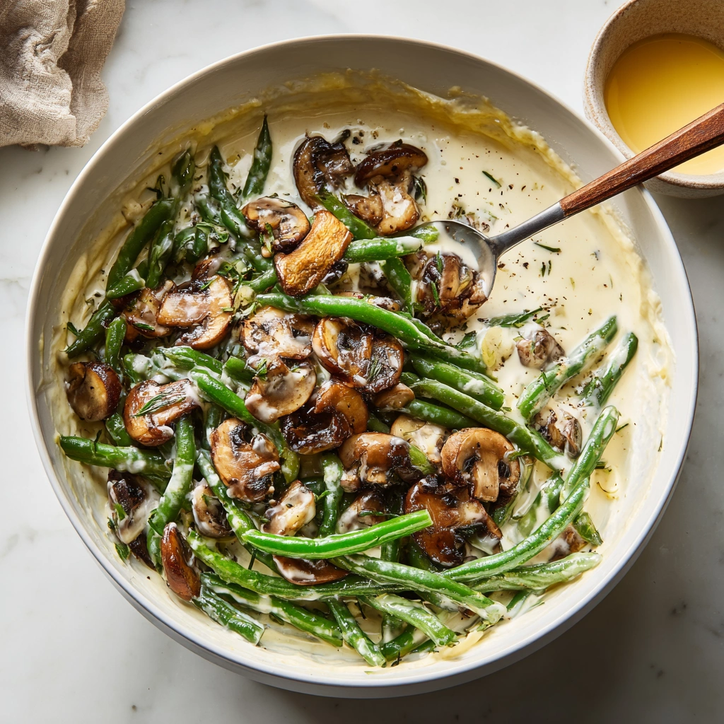 Green Bean Casserole Recipe Process