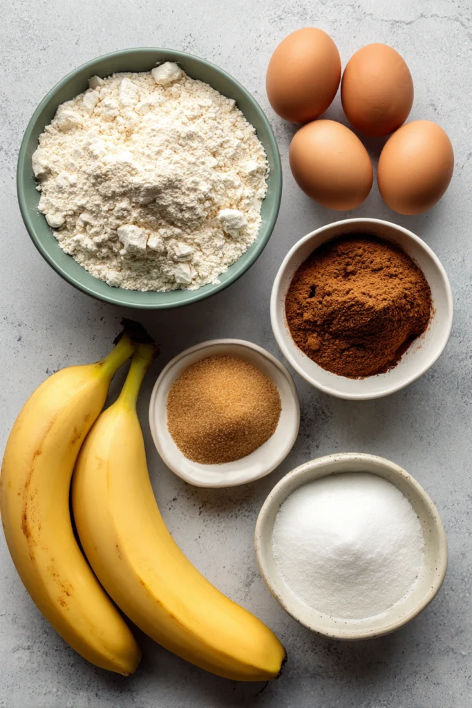 Cinnamon Swirl Banana Bread Ingredients