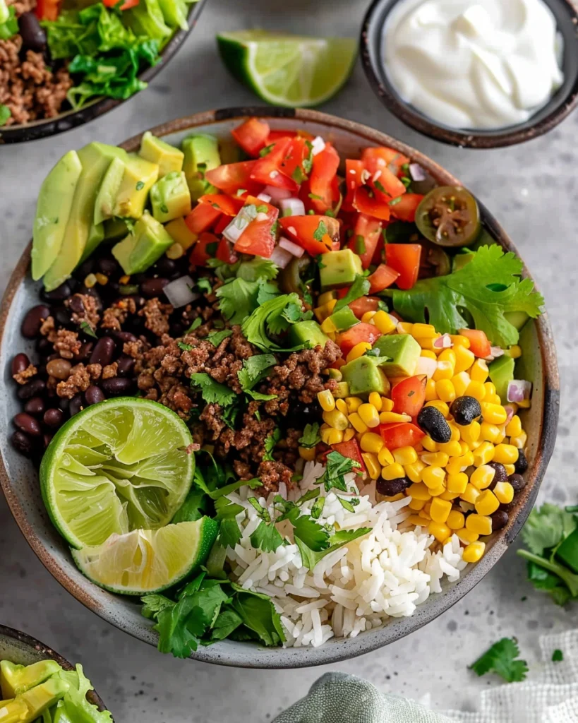 Ground Beef Burrito Bowl