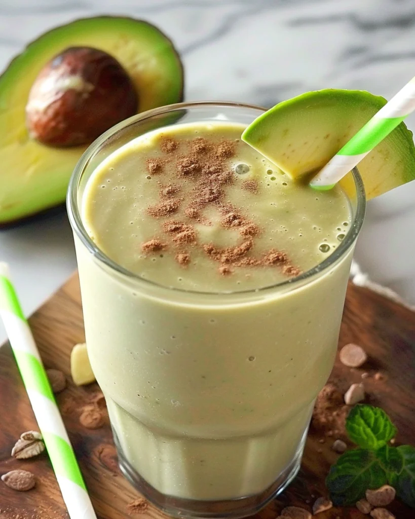 Chocolate Avocado Protein Smoothie
