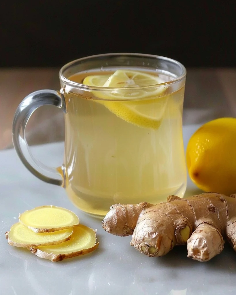 Fresh Ginger Tea (4 Ingredients)