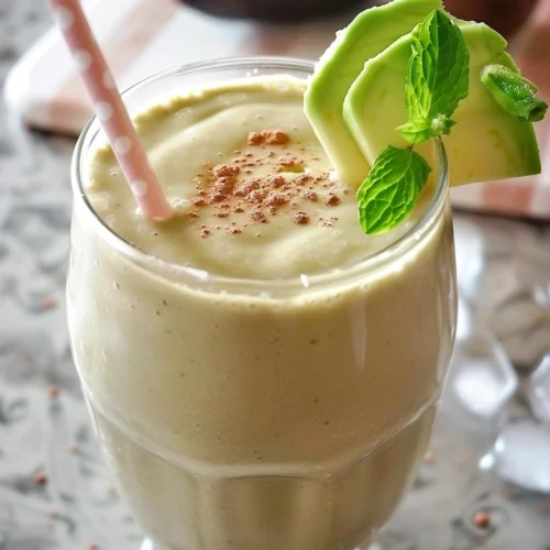 Chocolate Avocado Protein Smoothie
