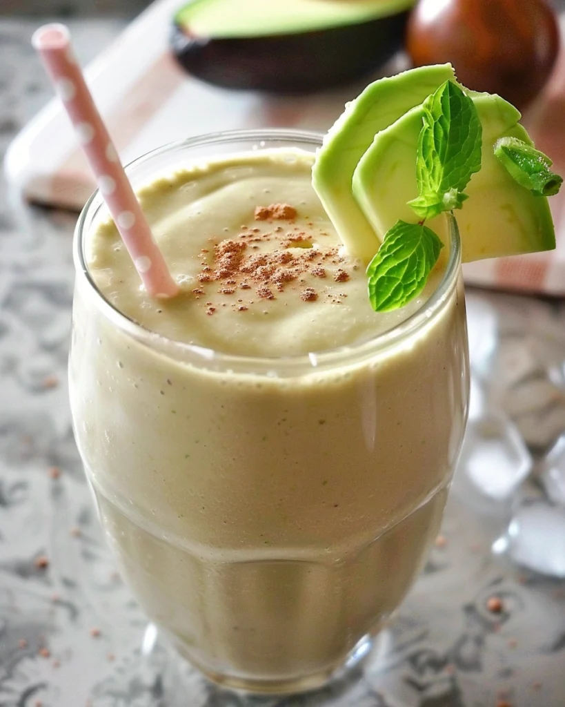 Chocolate Avocado Protein Smoothie