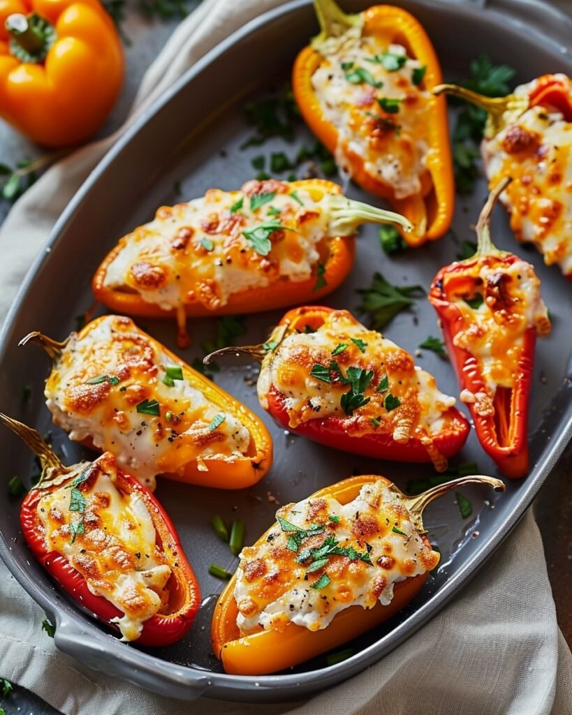 Cream Cheese Stuffed Mini Peppers