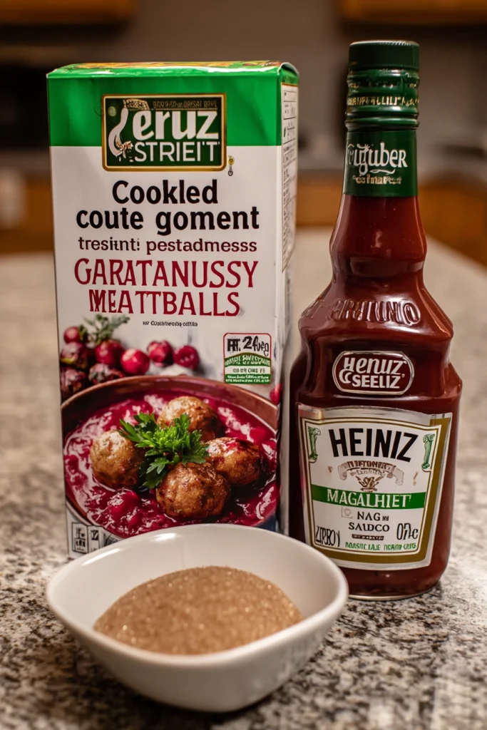 Cranberry Meatballs Ingredients
