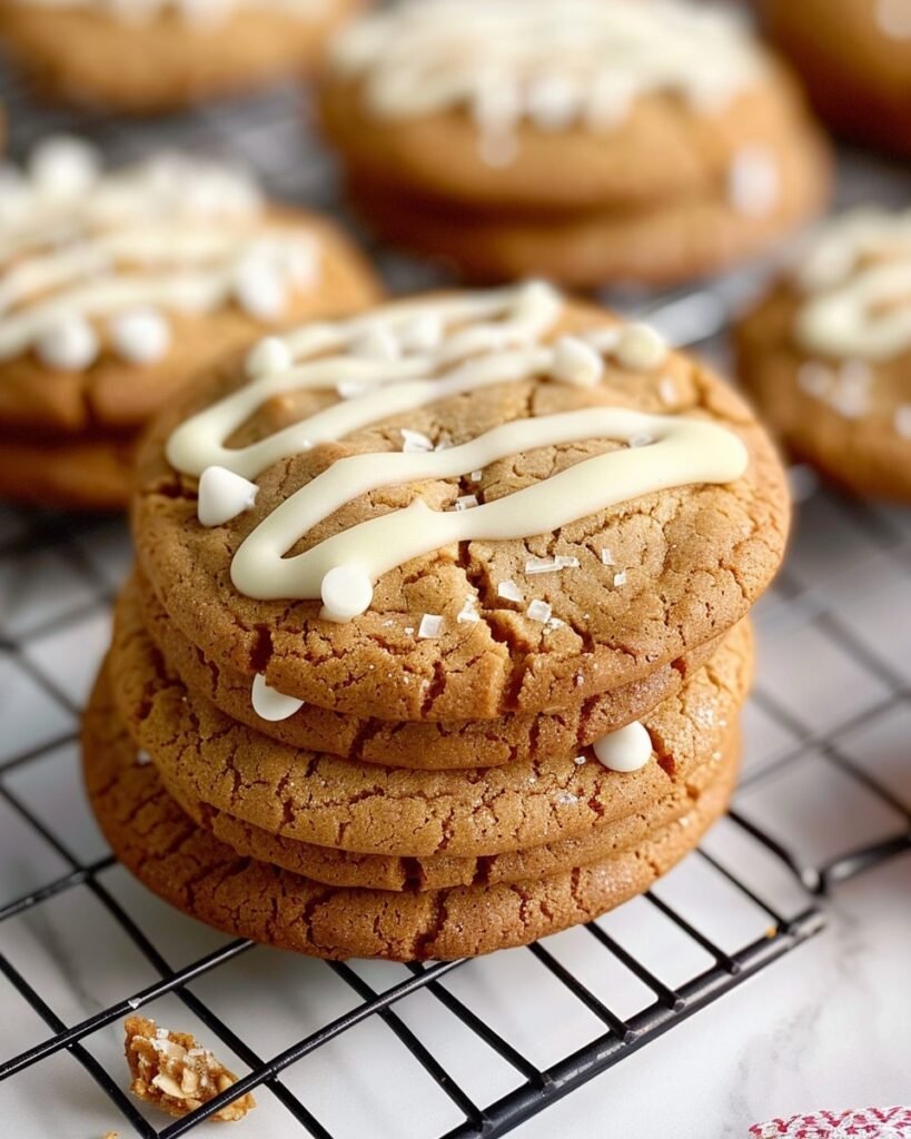 Chewy Maple Cinnamon Cookies with White Chocolate