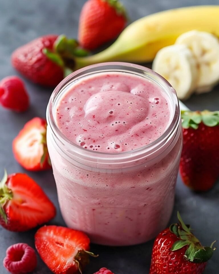 Strawberry Banana Protein Smoothie for Weight Loss