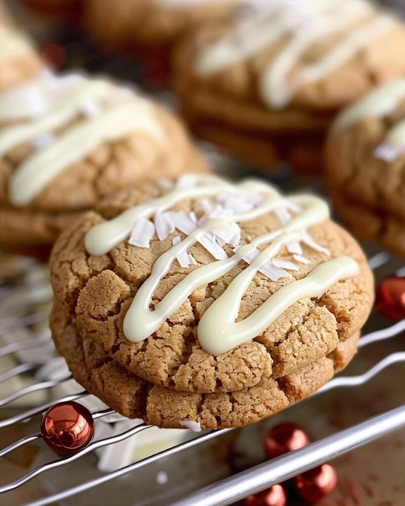 Chewy Maple Cinnamon Cookies with White Chocolate