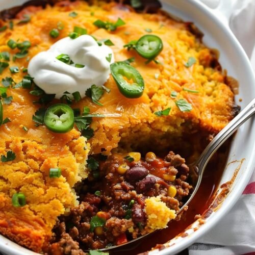 Chili Cornbread Casserole