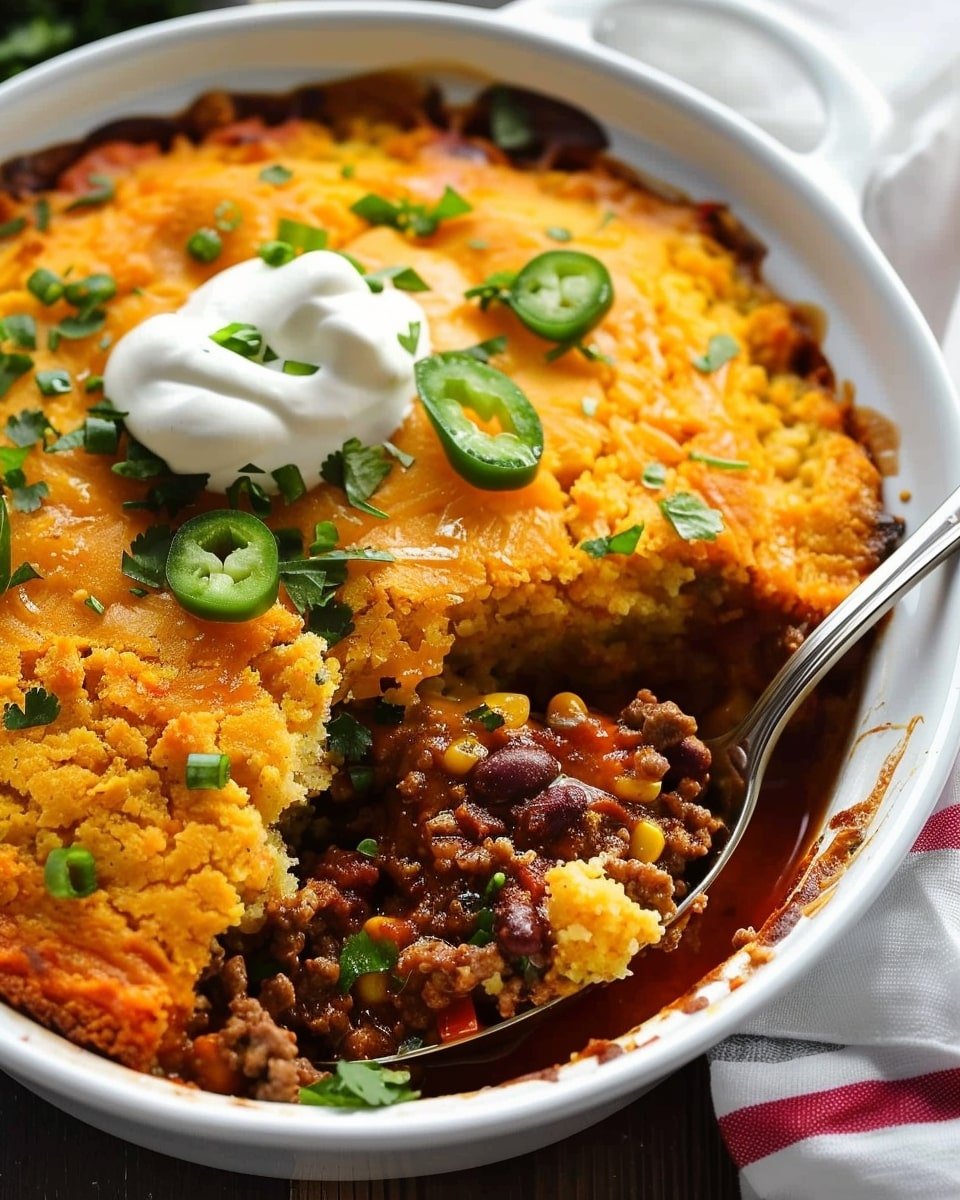Chili Cornbread Casserole