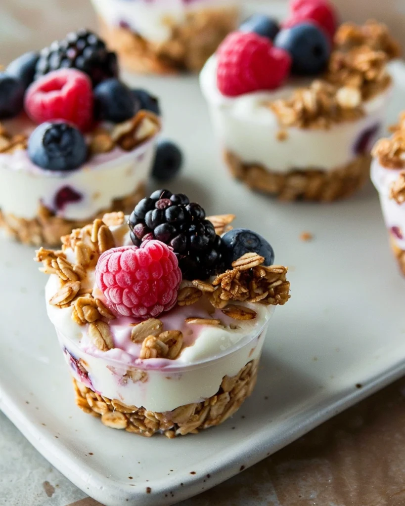 Frozen Yogurt Granola Cups