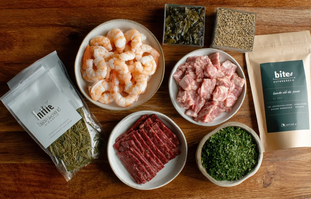 Hibachi Style Garlic Steak and Shrimp Ingredients