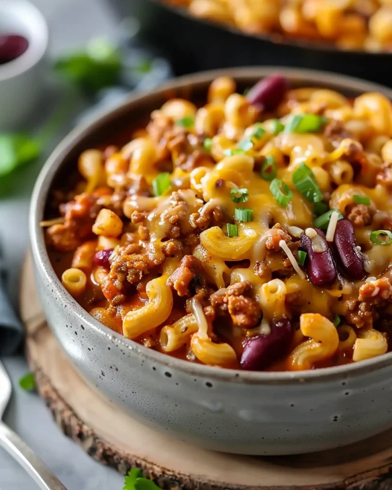 Turkey Chili Mac and Cheese
