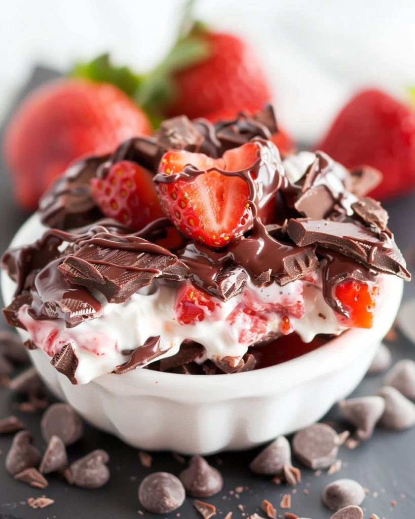 Chocolate Strawberry Yogurt Clusters