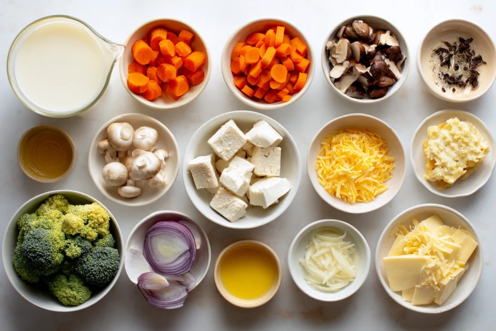 Broccoli Potato Cheese Soup Ingredients
